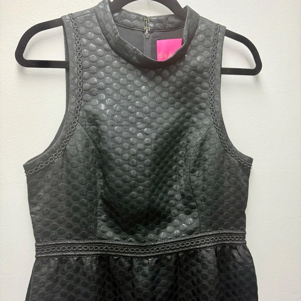 Lilly Pulitzer Black Zaria Dress, Black | Size 10